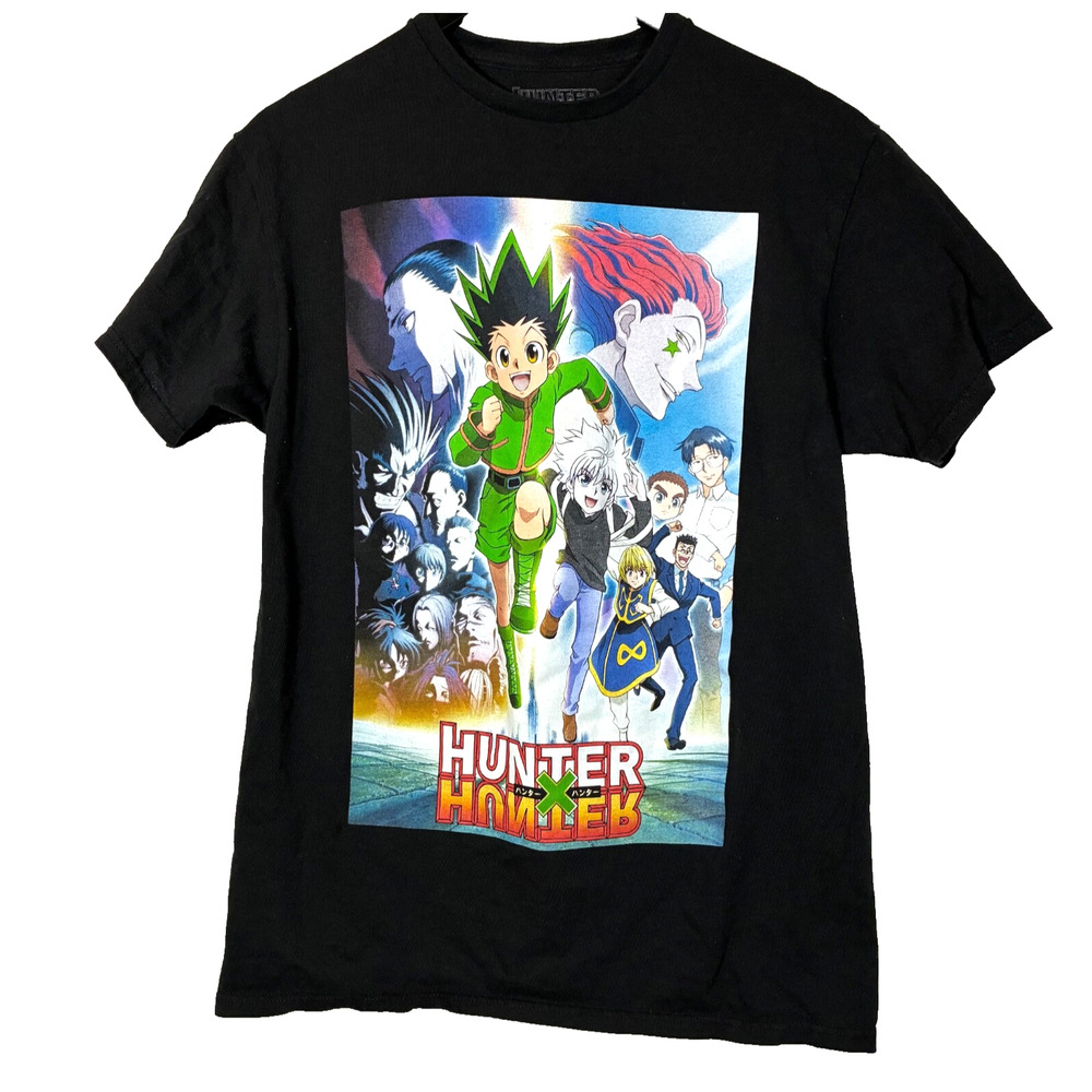 Hunter X Hunter T Shirt Men Medium Unisex Black Anime Comic Manga TV Show Promo